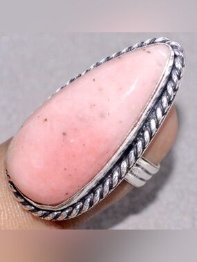 Pink Peruvian Opal Ring